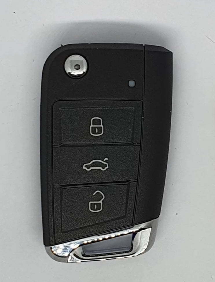 (433Mhz) 3btn Flip Key For VW Golf Mk7 Polo (MQB)keyless proximity and turn key hu66 and hu162