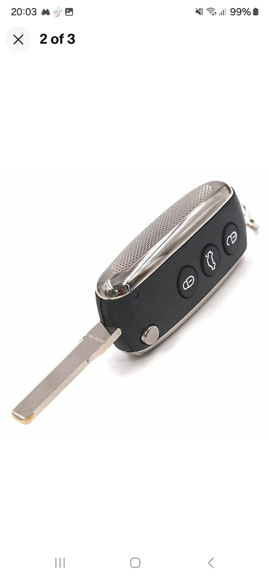 (433Mhz) Kessy Keyless Flip Key For Bentley Continental GT / Flying Spur