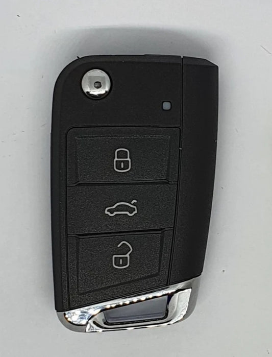 (433Mhz) 3btn Flip Key For VW Golf Mk7 Polo (MQB)keyless proximity and turn key hu66 and hu162